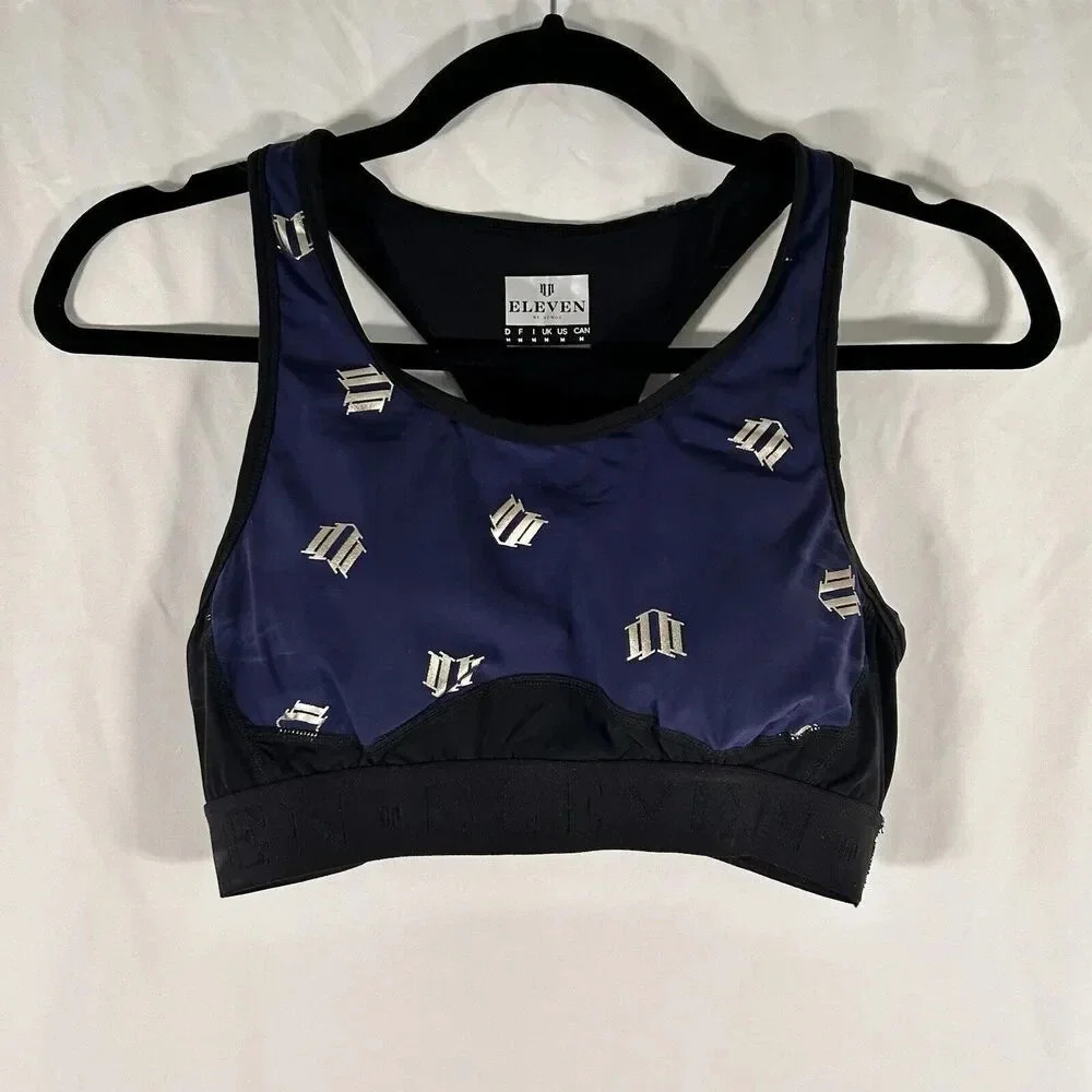 Eleven by Venus Sports Bra Women's Medium Blue Pullover Elastic Band Padded